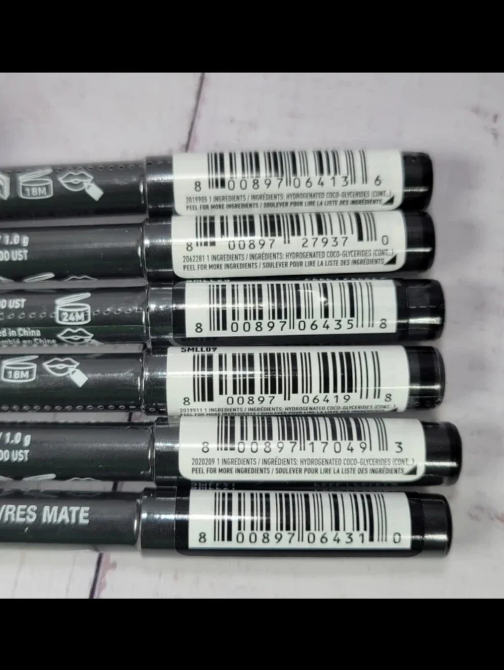 Nyx 6 Piece Suede Matte Lip Liner Bundle NEW!